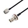 BNC Female Bulkhead to TNC Male Cable Assembly using LC141TBJ Coax, 6 FT