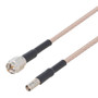 SMA Male to MCX Jack Cable Assembly using RG316-DS Coax, 1 FT