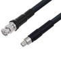 Low Loss BNC Male to SMA Male Cable Assembly using LMR-400-DB Coax, 2 FT with Times Microwave Components
