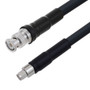 Low Loss BNC Male to SMA Male Cable Assembly using LMR-400 Coax, 2 FT with Times Microwave Components