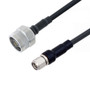 Low Loss N Male to SMA Male Cable Assembly using LMR-200-FR Coax, 6 FT with Times Microwave Components