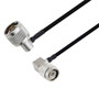 N Male Right Angle to TNC Male Right Angle Cable Assembly using LC141TBJ Coax, 5 FT