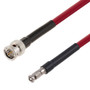 75 Ohm 12G SDI BNC Male to HD-BNC Male Cable Assembly using 4694R-RD Coax, 10 FT