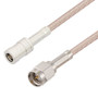 SMA Male to SMB Plug Right Angle Cable Assembly using RG316-DS Coax, 0.5 FT