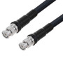 Low Loss BNC Male to BNC Male Cable Assembly using LMR-400 Coax, 2 FT with Times Microwave Components