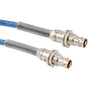 Lead Free 1553 TRB 3-Lug Jack Bulkhead NI to TRB 3-Lug Jack Bulkhead NI Cable Assembly using 30-02001-LC Coax, 5 FT with Bend Relief