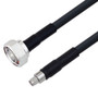 Low Loss 7/16 DIN Male to SMA Male Cable Assembly using LMR-400 Coax, 1 FT with Times Microwave Components