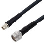 75 Ohm Low Loss F Male to N Male Cable Assembly using LMR-400-75 Coax, 3 FT with Times Microwave Components