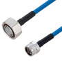 Plenum 7/16 DIN Male to N Male Low PIM Cable Using SPP-250-LLPL Coax Using Times Microwave Parts 1 Foot