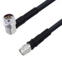 Low Loss N Male Right Angle to TNC Male Cable Assembly using LMR-400 Coax, 1.5 FT with Times Microwave Components