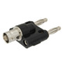 Double Banana Plug to 50 Ohm BNC Female Adapter