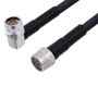 Low Loss N Male Right Angle to N Male Cable Assembly using LMR-400 Coax, 1.5 FT with Times Microwave Components