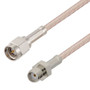 SMA Male to SMA Female Cable Assembly using RG316-DS Coax, 0.5 FT - LCCA31422-FT0.5