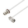 N Female Bulkhead to TNC Male Right Angle Cable Assembly using LC141TB Coax, 10 FT