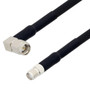 SMA Male Right Angle to SMA Female Cable Assembly using RG223 Coax, 10 FT