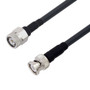Low Loss TNC Male to BNC Male Cable Assembly using LMR-240 Coax, 10 FT with Times Microwave Components