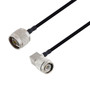 N Male to TNC Male Right Angle Cable Assembly using LC141TBJ Coax, 10 FT