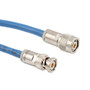 1553 TRB 3-Slot Plug to TRT Threaded Plug Cable Assembly using 30-02001-LC Coax, 4 FT , LF Solder