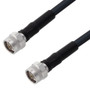 75 Ohm Low Loss N Male to N Male Cable Assembly using LMR-400-75 Coax, 5 FT with Times Microwave Components