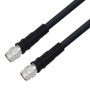 Low Loss TNC Male to TNC Male Cable Assembly using LMR-400-UF Coax, 3 FT With Times Microwave Components with HeatShrink
