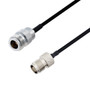 N Female to TNC Female Cable Assembly using LC141TBJ Coax, 10 FT