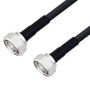 Low Loss 7/16 DIN Male to 7/16 DIN Male Cable Assembly using LMR-400 Coax, 1 FT with Times Microwave Components
