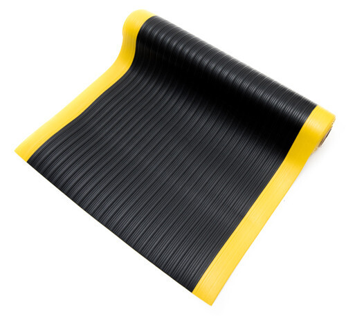 Ribbed Pattern  Black-Yellow