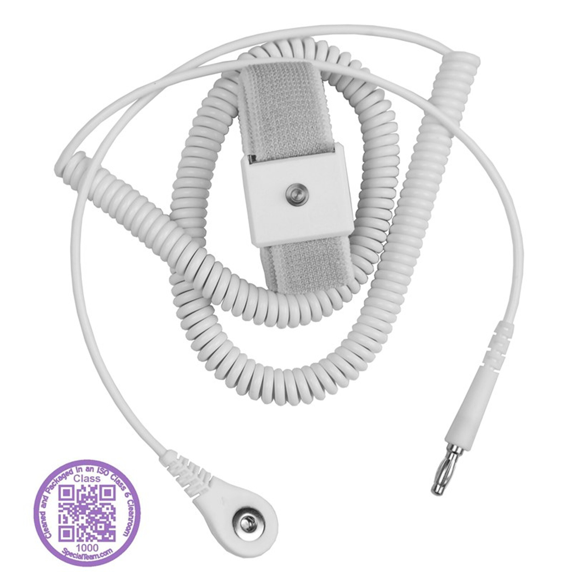 Cleanroom Wrist Straps Coil Cords