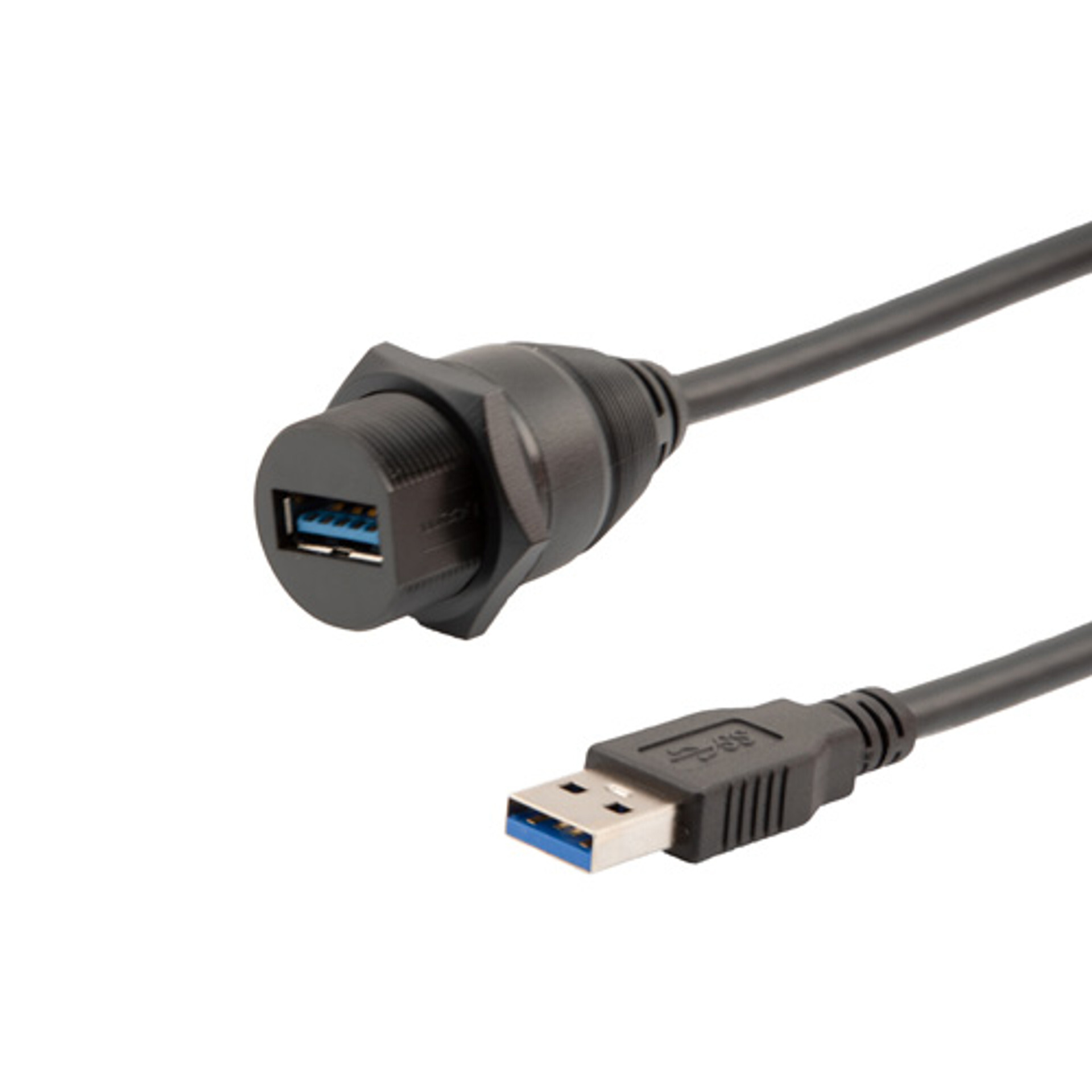 USB 3.0 Cables Panel Mount (Waterproof)