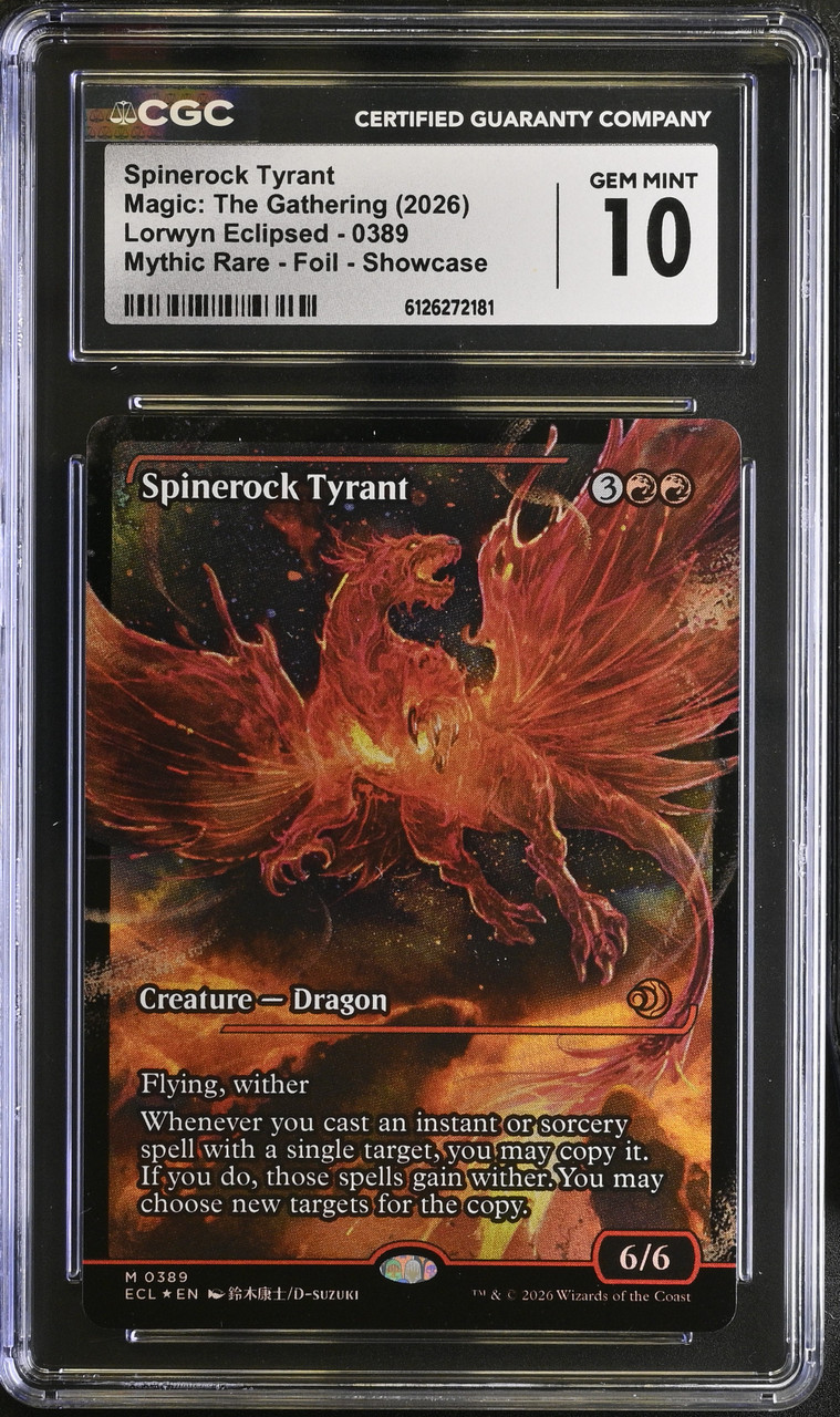 SPINEROCK TYRANT Lorwyn Eclipsed Foil (Japan Showcase) CGC 10