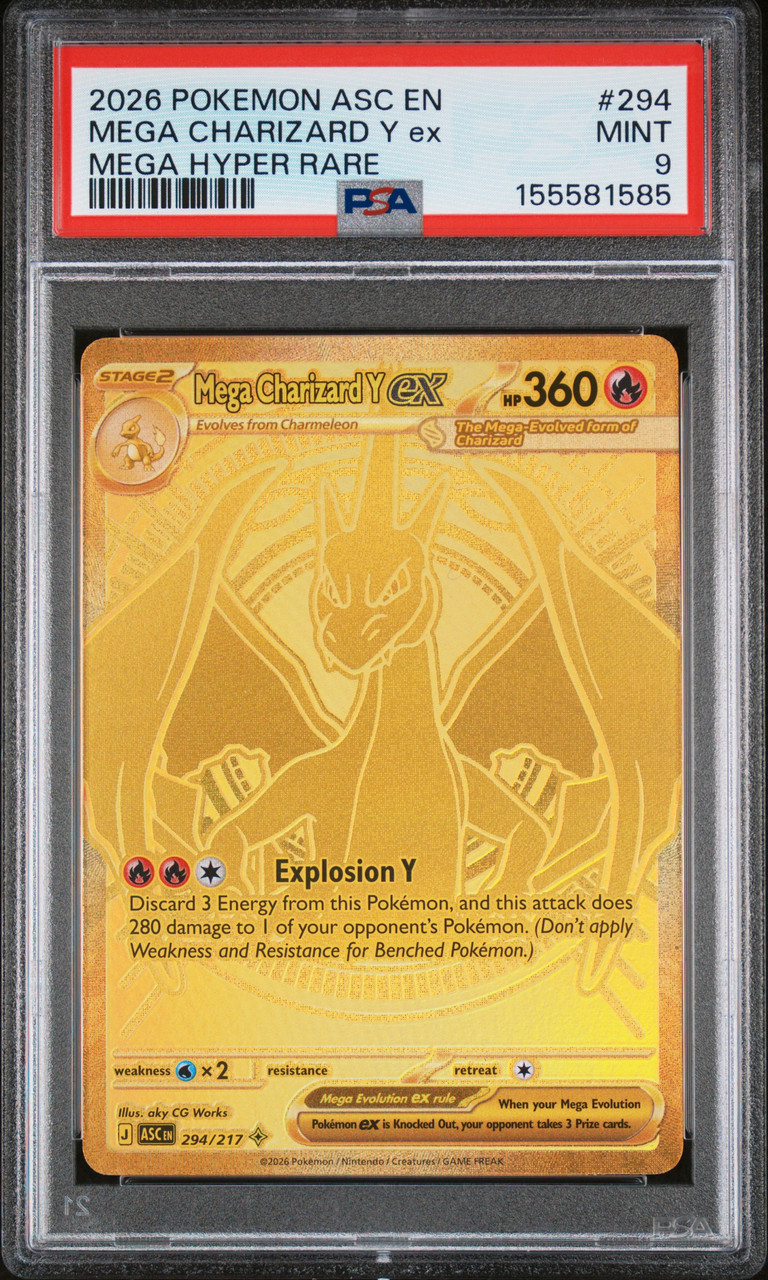 MEGA CHARIZARD Y ex PSA9 2025年製 MEGA CHARIZARD Y EX Ascended Heroes Holo #294 PSA 9 - Nostalgium