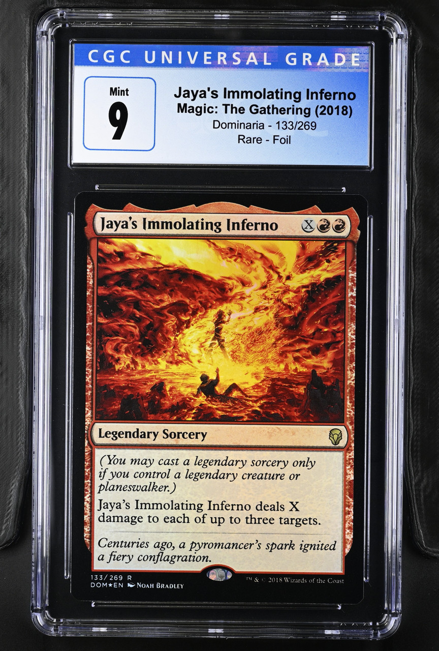 JAYA'S IMMOLATING INFERNO Dominaria Foil Rare CGC 9 #4126539053