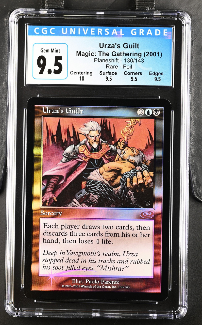 URZA'S GUILT Planeshift Foil Rare CGC 9.5 Q+ #3987358228