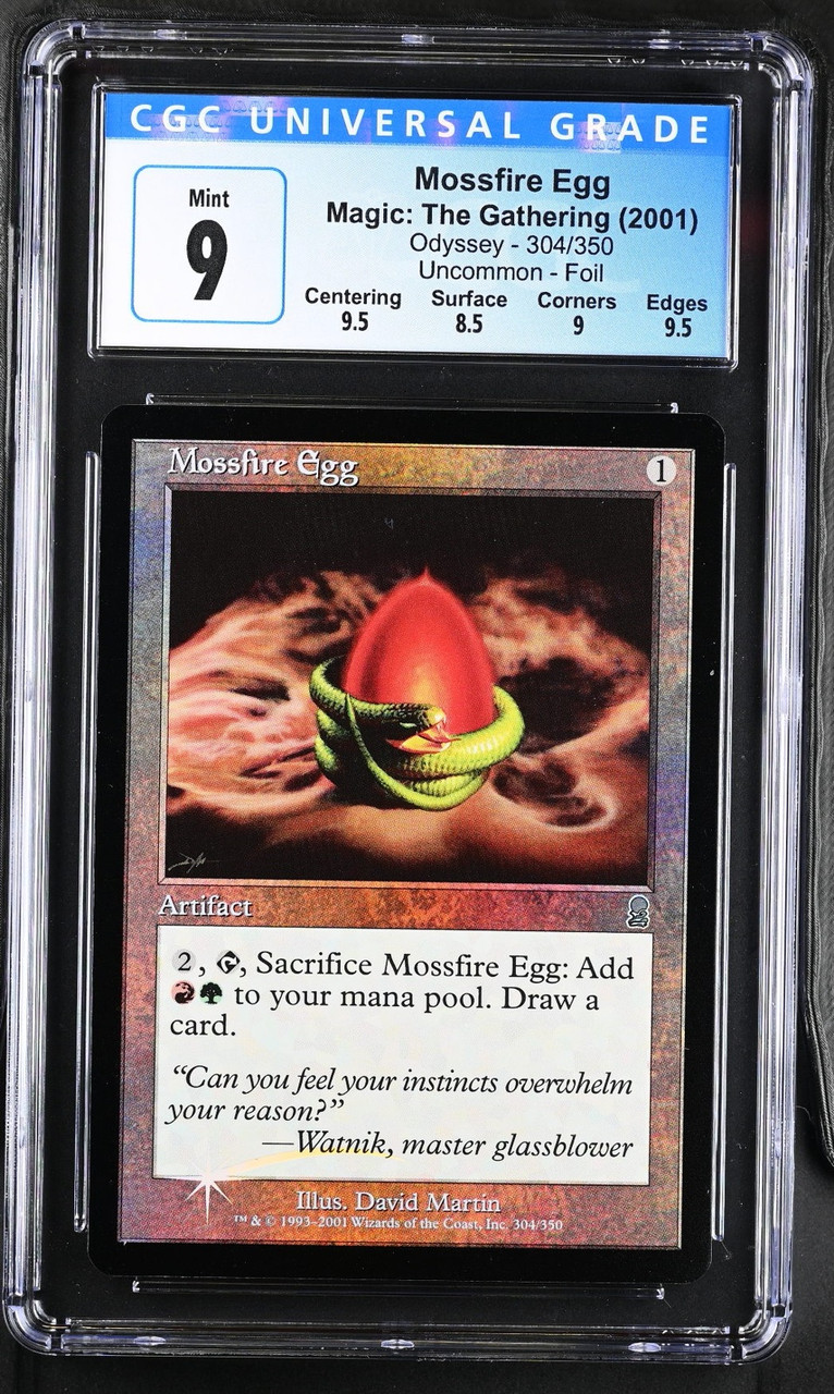 MOSSFIRE EGG Odyssey Foil U CGC 9 #4089748132