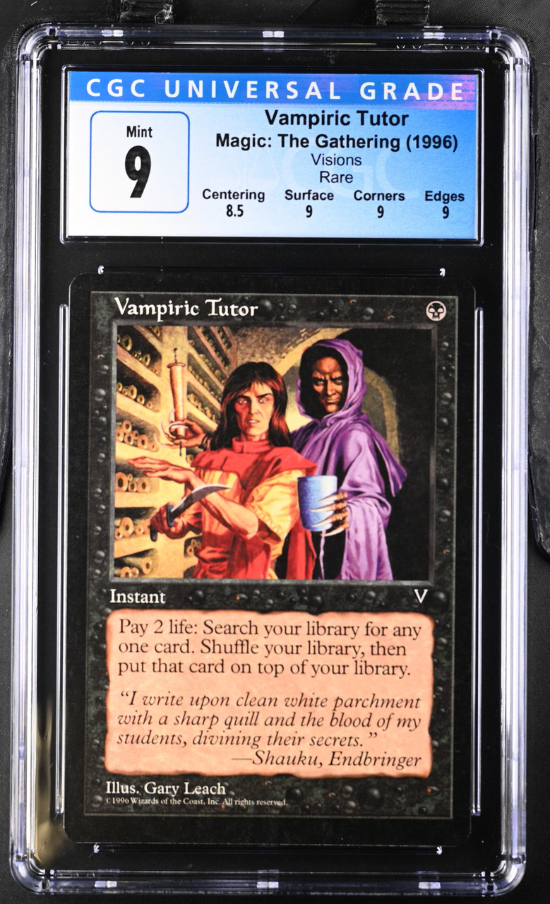 VAMPIRIC TUTOR Visions Rare CGC 9 #4052820287
