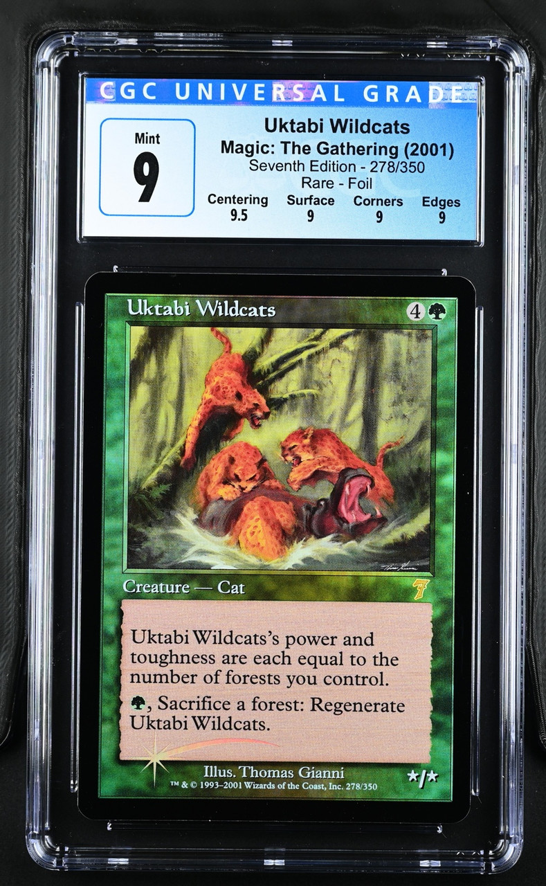 UKTABI WILDCATS 7th Edition Foil Rare CGC 9 Q+ #4078152303