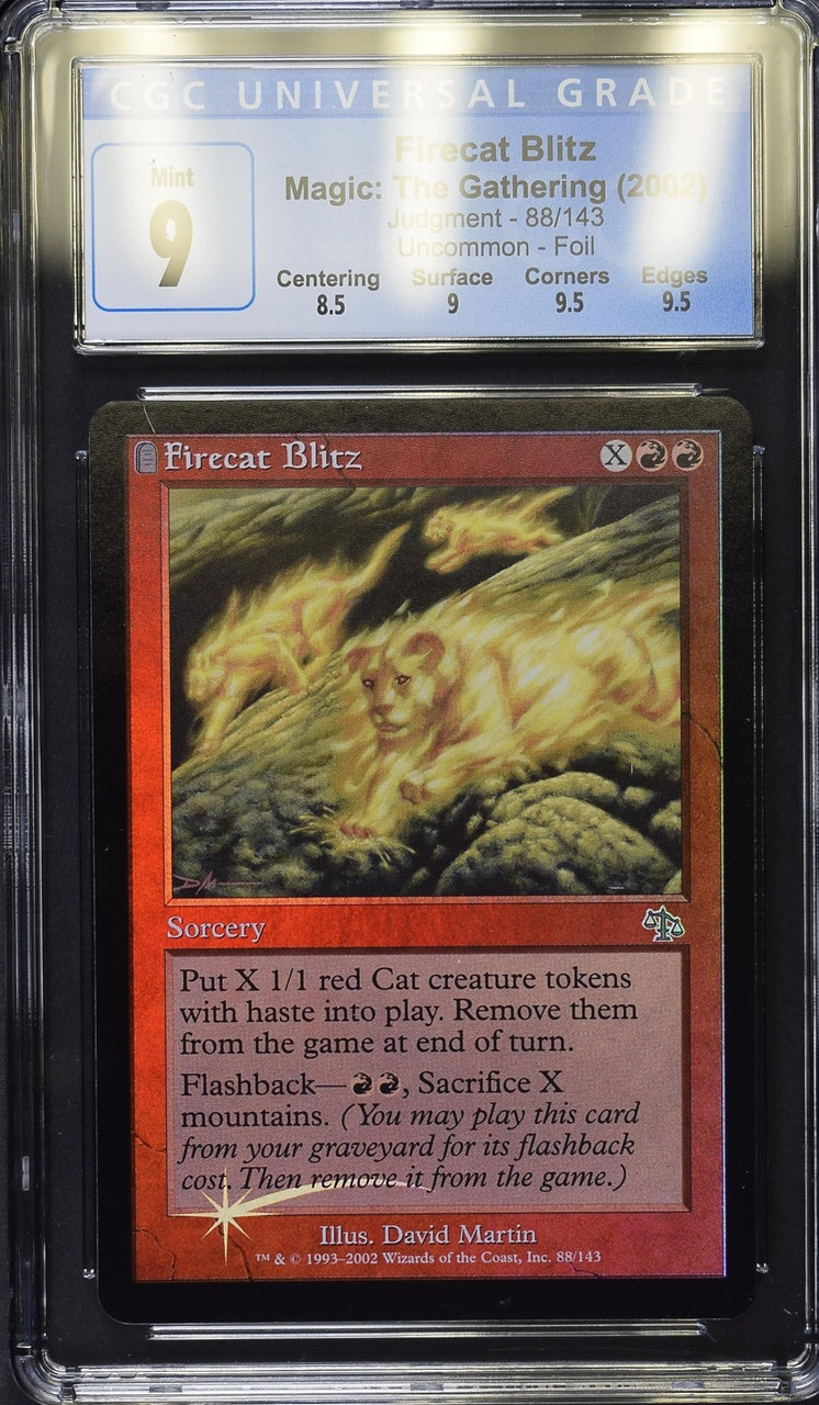 FIRECAT BLITZ Judgment Foil U CGC 9 #3886353147