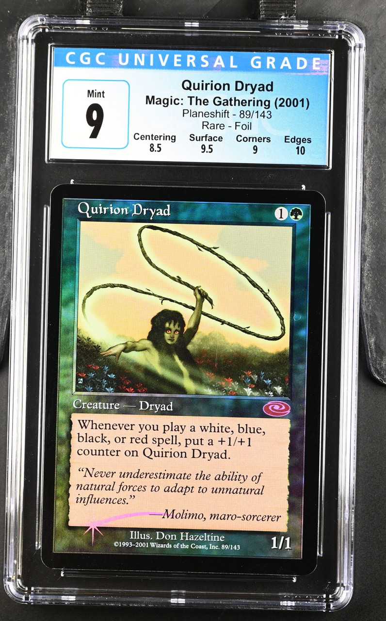QUIRION DRYAD Planeshift Foil Rare CGC 9 #3987358214