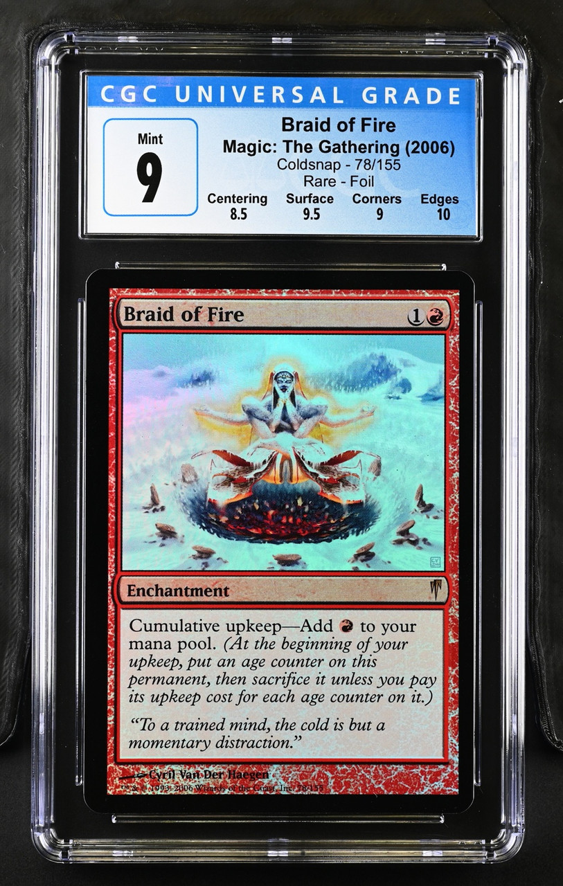 MTG FOIL 針撃ちゴルナ BRAID OF FIRE Coldsnap Foil Rare CGC 9 #3991407021