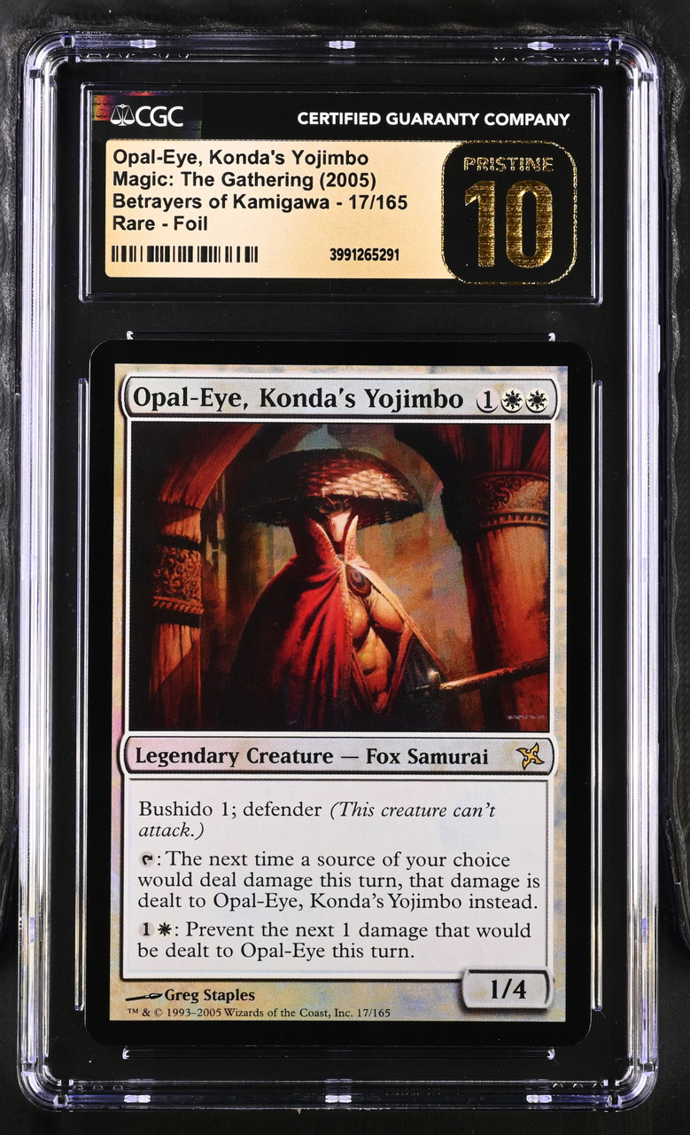 OPAL-EYE, KONDA'S YOJIMBO Betrayers of Kamigawa Foil Rare