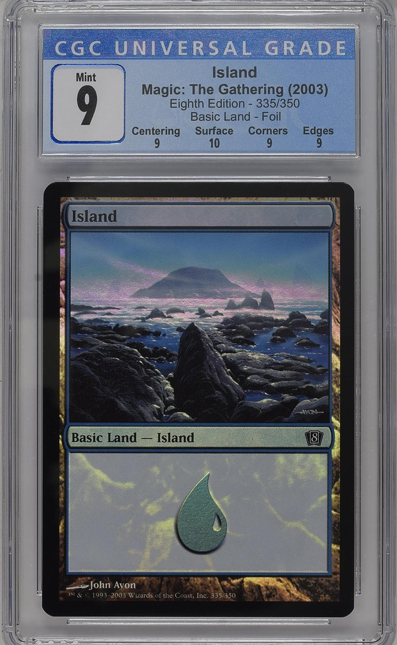ISLAND 8th Edition Foil CGC 9 Q+ #3874682133