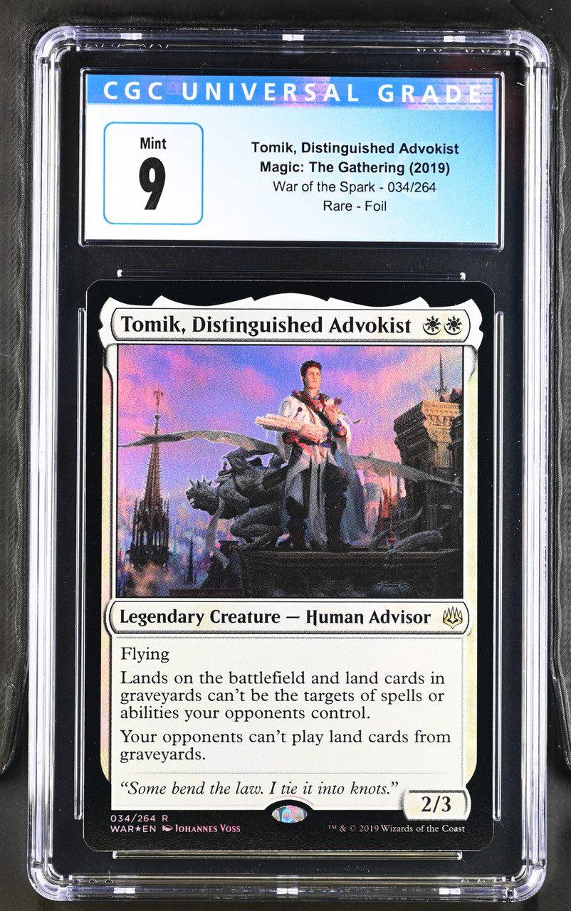TOMIK, DISTINGUISHED ADVOKIST War of the Spark Foil CGC 9 - Nostalgium