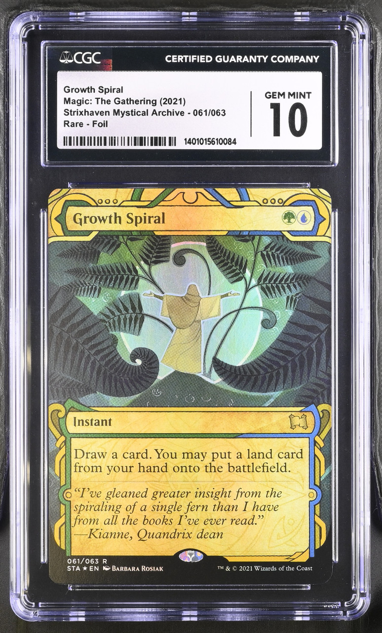 GROWTH SPIRAL Strixhaven Mystical Archive Foil CGC 10 - Nostalgium
