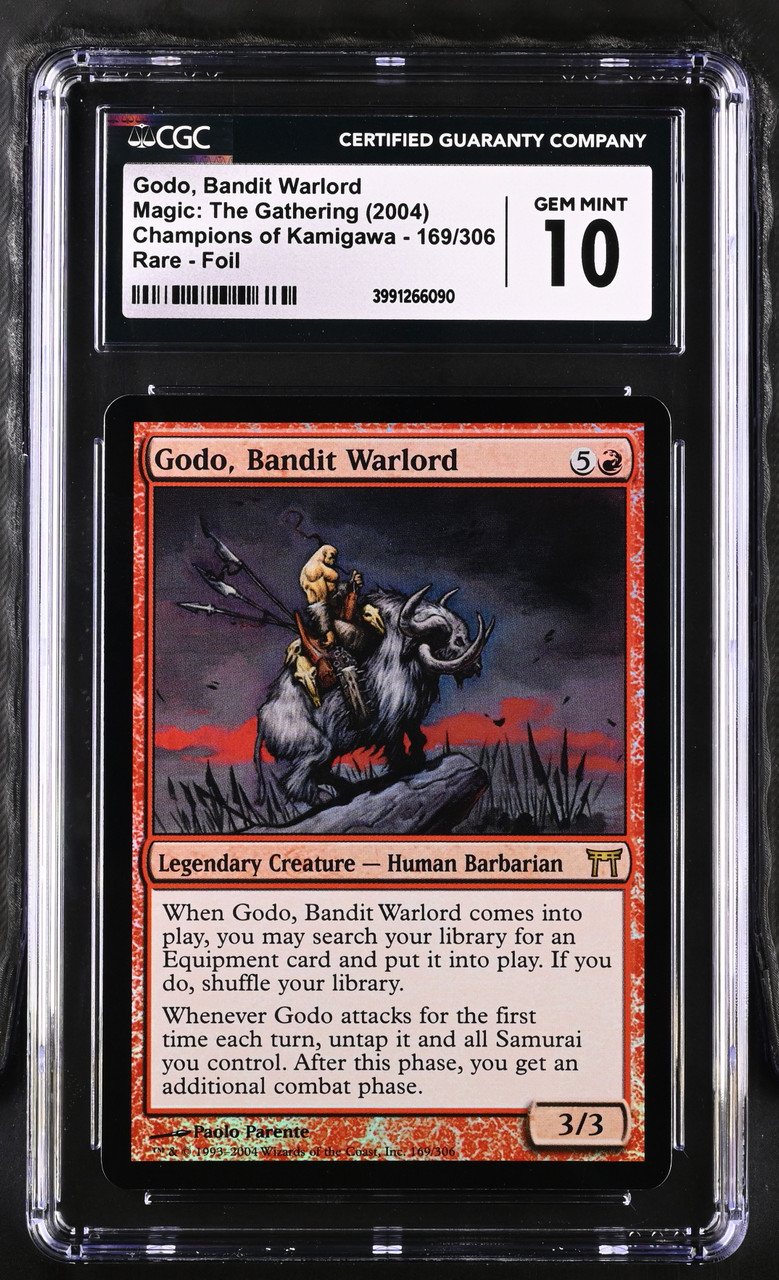 GODO, BANDIT WARLORD Champions of Kamigawa Foil CGC 10 #3991266090