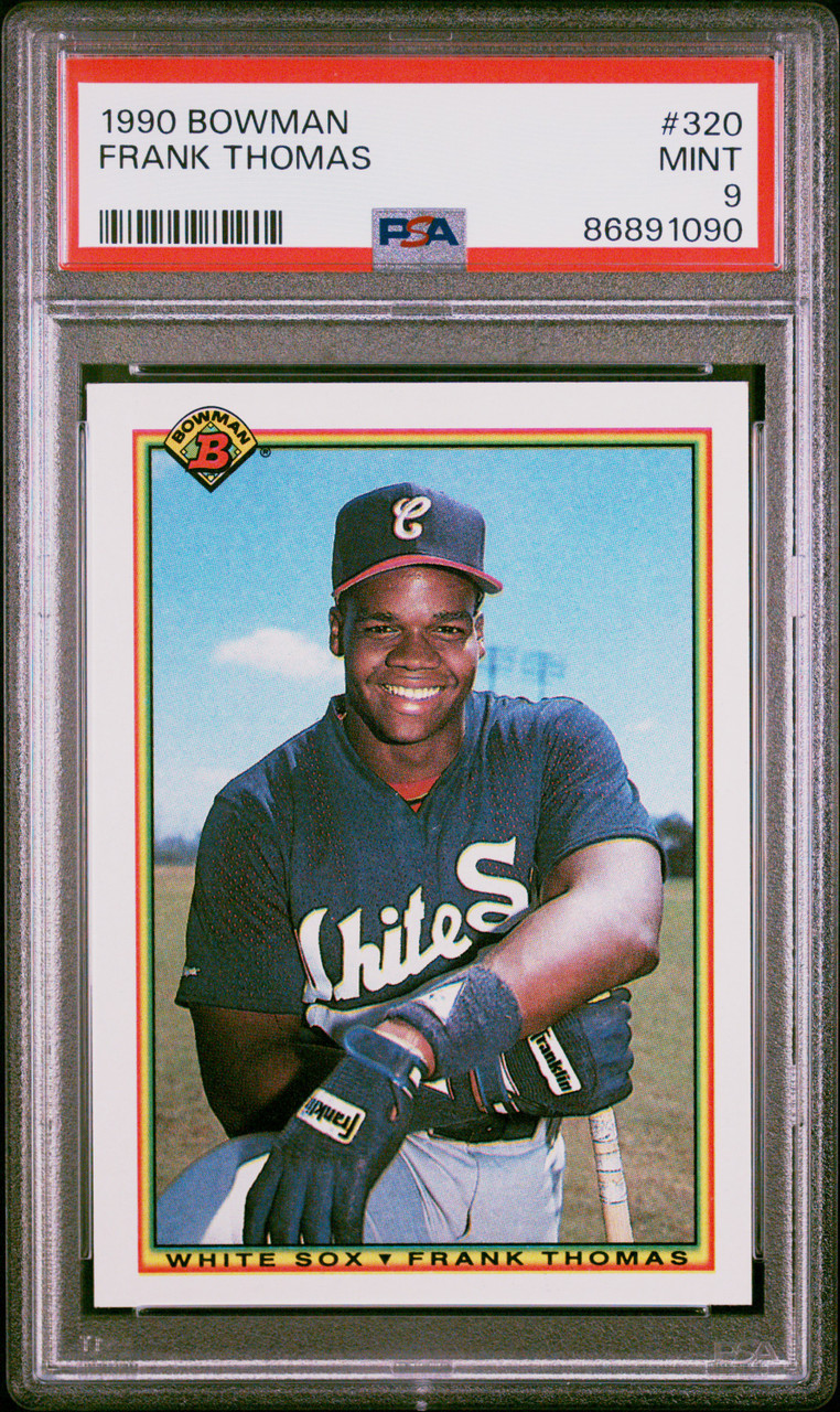 FRANK THOMAS 320 1990 Bowman Rookie Card PSA 9 #86891090
