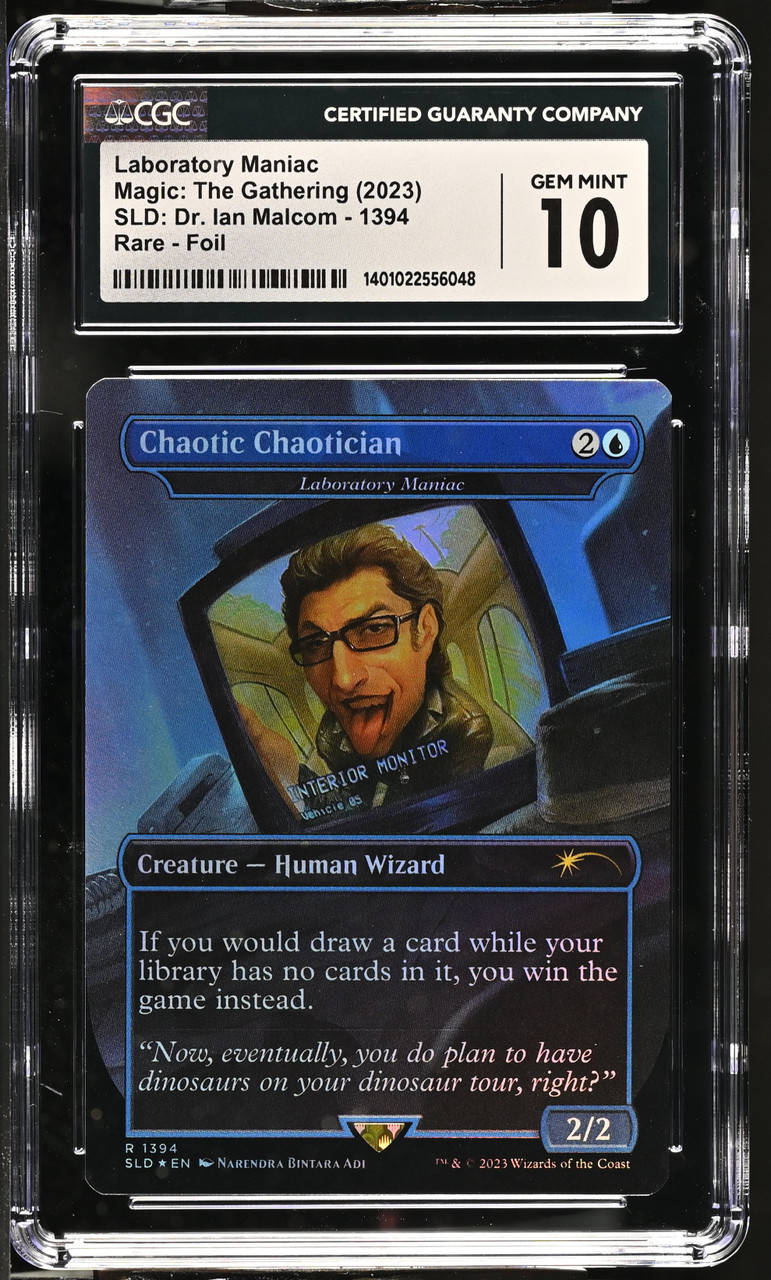 LABORATORY MANIAC SLD: Dr. Ian Malcolm Foil (Chaotic Chaotician