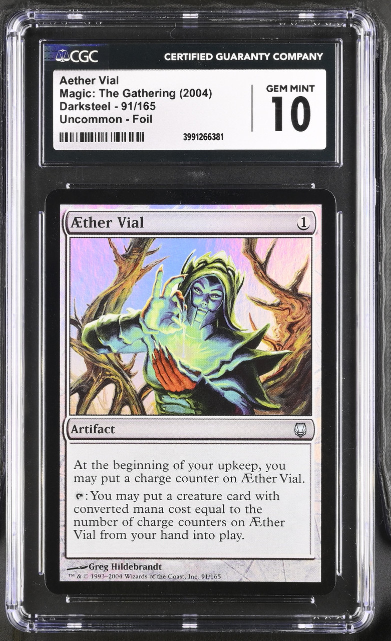 AETHER VIAL Darksteel Foil CGC 10 - Nostalgium