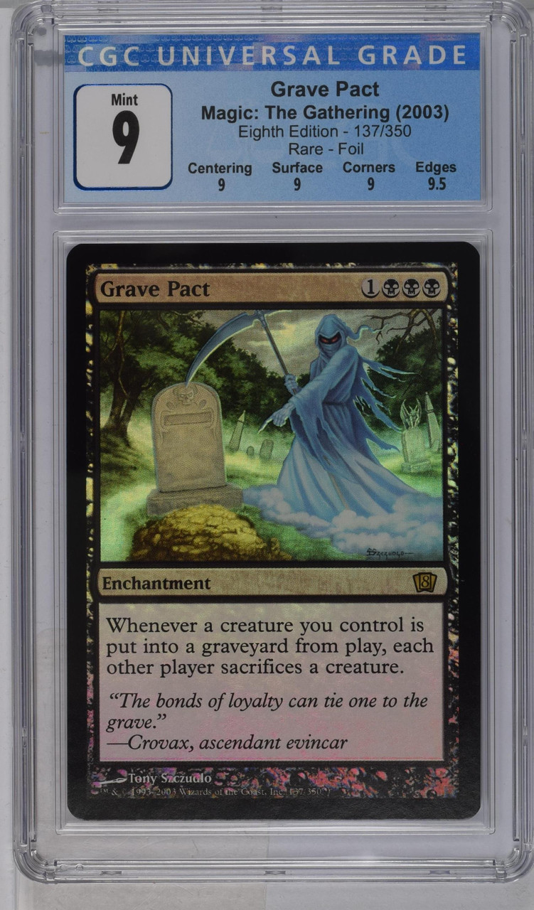 GRAVE PACT 8th Edition Foil CGC 9 Q+ - Nostalgium