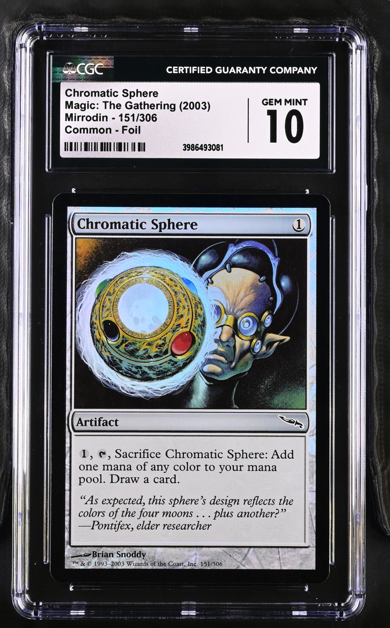 CHROMATIC SPHERE Mirrodin Foil CGC 10 - Nostalgium