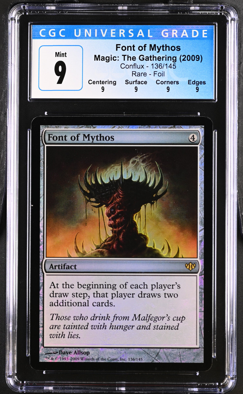 FONT OF MYTHOS Conflux Foil CGC 9 Q - Nostalgium